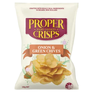 Proper Crisps -Onion & Green Chives 150g