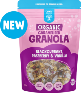 Chantal Granola - Blackcurrant, Raspberry & Vanilla 350g