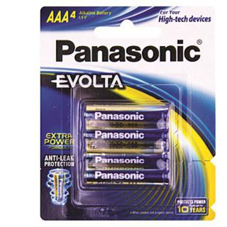 Panasonic Evolta AAA Batteries 4 Pack