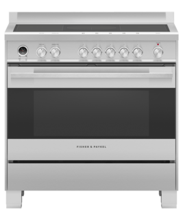 Fisher & Paykel Freestanding Induction Cooker 90cm, 5 Zones with SmartZone, Self-Cleaning
