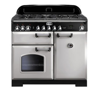 Falcon Classic Deluxe 100cm Dual Fuel Range Cooker, Royal Pearl