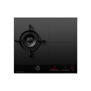 Fisher & Paykel Gas + Induction Cooktop 60cm, 1 Burner, 2 Zones with SmartZone