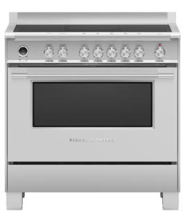 Fisher & Paykel Freestanding Cooker, Induction 90cm, 5 Zones with SmartZone, Self-Cleaning