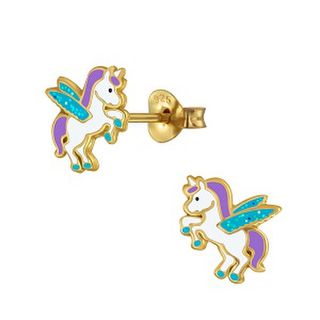 Pegasus - Blue, white and purple 14K