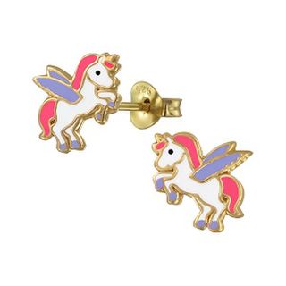 Pegasus - Blue, white and pink 14K