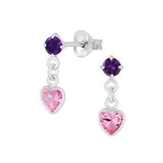 Heart -  Rose drop crystal