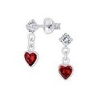 Heart -  Red drop crystal