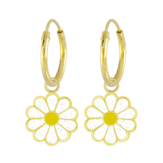 Daisy - White with Yellow Centre 14K