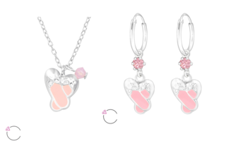 Ballet Necklace and Earrings