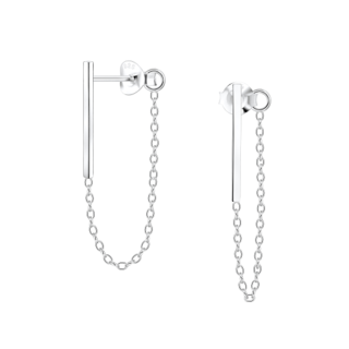 Bar and Chain Earrings