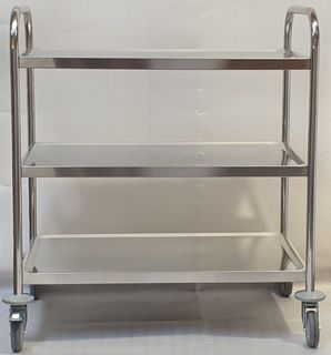 Stainless Steel 3 Tier Trolley - New - $295 + GST