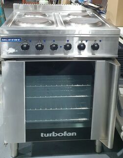 Turbofan 4 Hob Range with Oven - Used - 15amp + 29.2amp - $2595 + GST