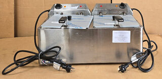 Bakbar Twin Tank Electric Deep Fryer - Used - 2 x 15amp - $785 + GST