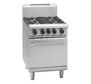 Waldorf 4 Burner with Gas Static Oven - New - Nat Gas - $4295 + GST