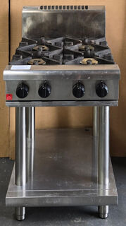 Waldorf 4 Burner Cooktop on Leg Stand - Used - Nat Gas - $1795 + GST