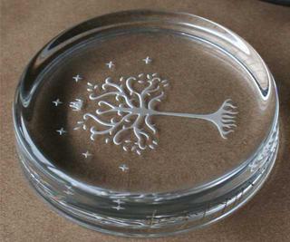 Engraved paperweight