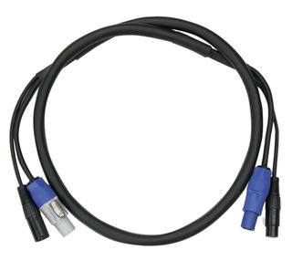 Show Pro DMX Cable 1.5m 5pin / powerCON Combo