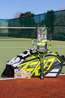 Babolat Pure Aero 100 and Pure Aero 12RH Bundle
