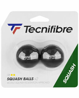 Tecnifibre Double Yellow Dot Squash Ball 2PK