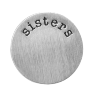 Stainless Steel Living Locket Faceplate - sisters