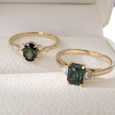 14k/18k Gold Gemstone Engagement Rings | Elegant & Timeless Designs