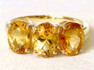9k Yellow Gold 4.12ct Citrine Ring