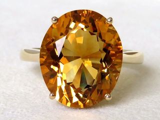 9k Yellow Gold 8.11ct Citrine Ring