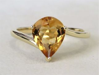 9k Yellow Gold 1.8ct Citrine Ring
