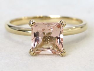 9k Yellow Gold 1.54ct Morganite Ring