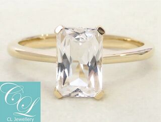 9k Yellow Gold 1.8ct Danburite Ring