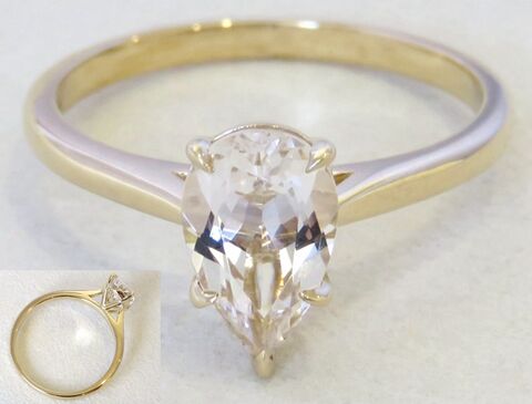 9k Yellow Gold 1.5ct Danburite Ring
