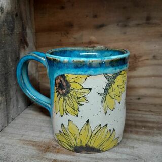Stoneware Mug - Sunflower Mug - Feb Pre-order