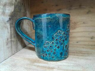 Lace Mug - Blue
