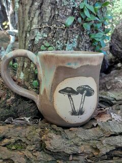 Stoneware Mug - Mushroom