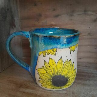 Stoneware Mug - Sunflower