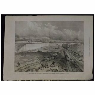 Manchester Ship Canal Works -Illustrated London News 1889