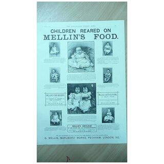 Mellin's Baby Foods Full Page From The London Illustrated News 1892