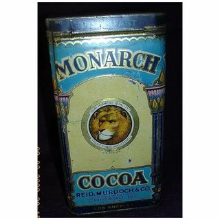 Vintage MONARCH Brand Cocoa Tin