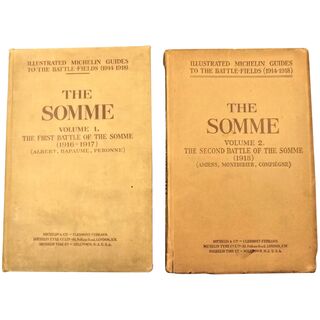 THE SOMME In Two Volumes - Illustrated Michelin Guides 1919