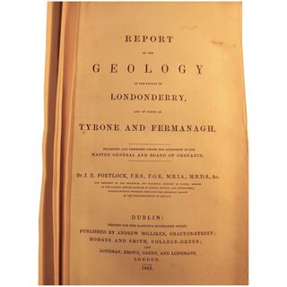 REPORT On The Geology of The County of Londonderry - J.E. Portlock 1843