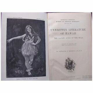 First Edition 1909 'Unwritten Literature of Hawaii' by Nathaniel Emerson