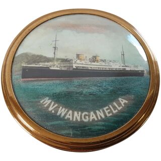 M.V. Wanganella Souvenir Powder Compact