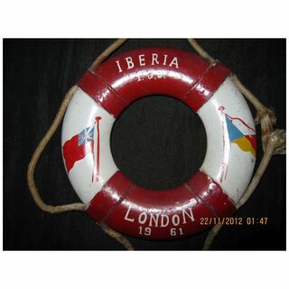 P & O Lines IBERIA Souvenir Lifebuoy 1961