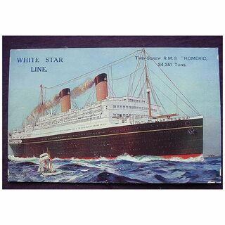 White Star Line 'R.M.S. Homeric' Vintage Postcard