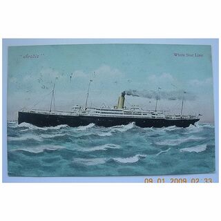 Postcard White Star Line 'ARABIC' Posted 1905