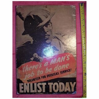 Original World War Two 'ENLIST TODAY' Poster