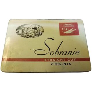 TEAL Airlines New Zealand SOBRANIE Cigarettes Tin