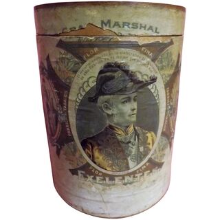 Gran Marshall Exelentes Cigar Drum - Cuba Circa 1900