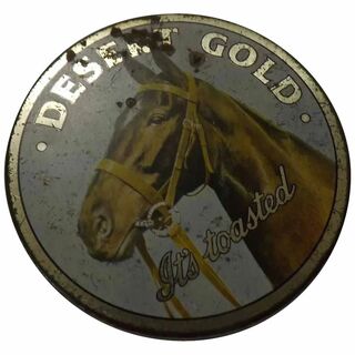 Tobacco Tin ' Dessert Gold' - New Zealand Circa 1920's