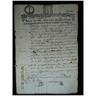 Chilean Legal Document Dated as Sept. 1823